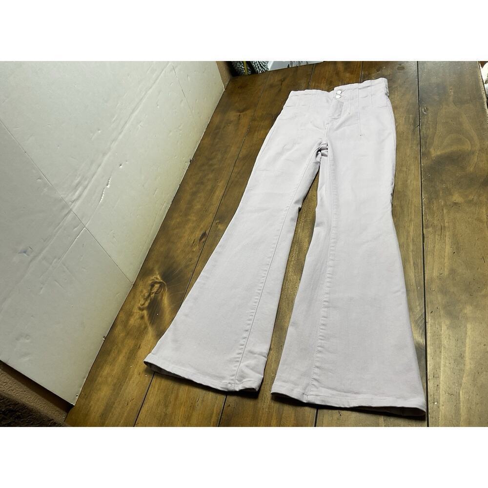 We the Free People Jayde Flare Jeans Lavender High Rise Womens Size 26